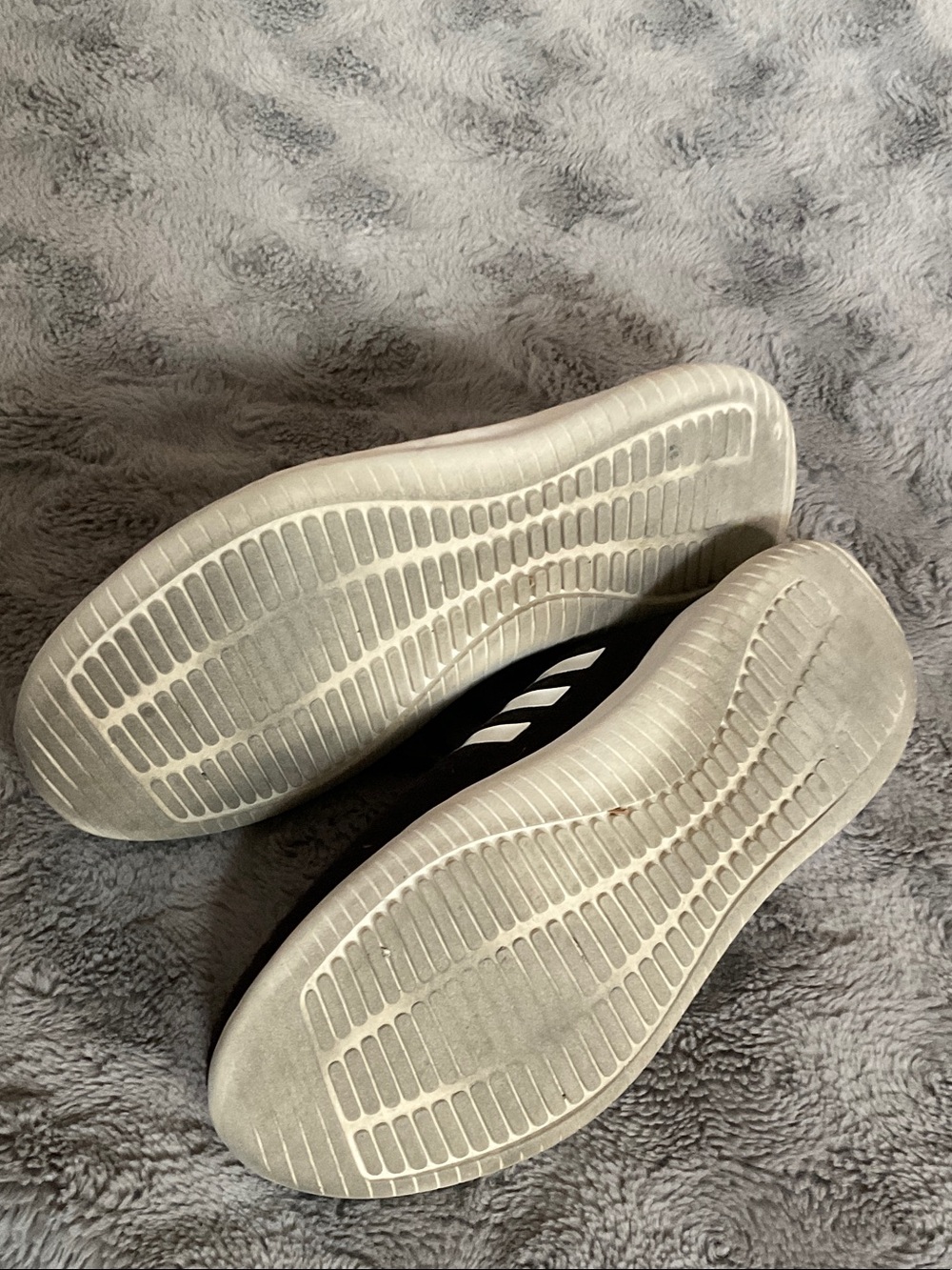adidas Women's Black Sneakers with White Stripes - Picture 8 of 8
